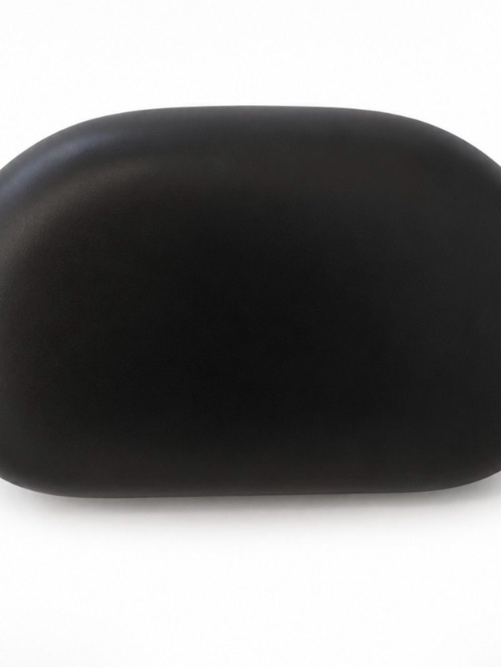 Minimalist Black Leather Clutch